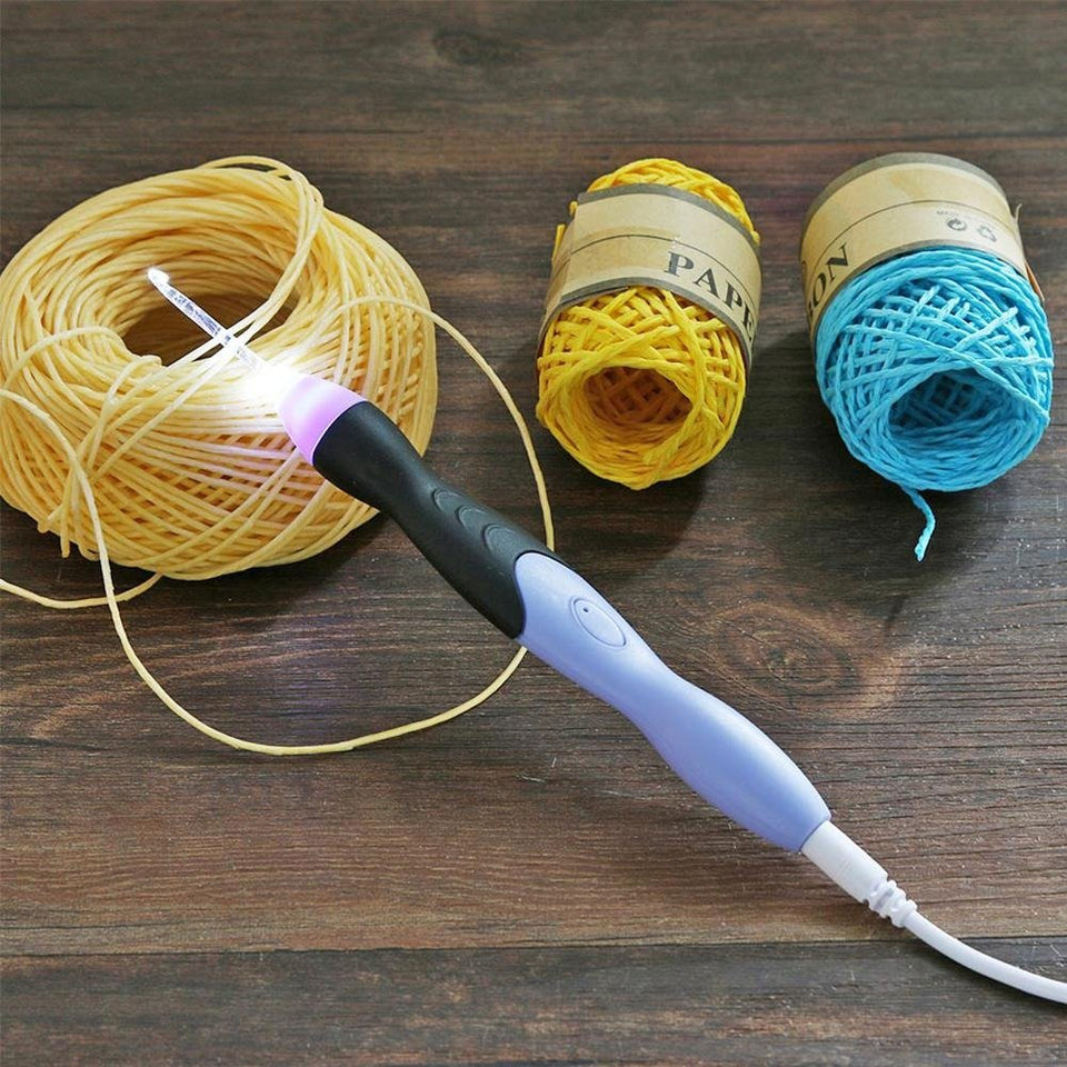 LED crochet set - Teje dónde, cuándo y cómo quieras - ClickBag