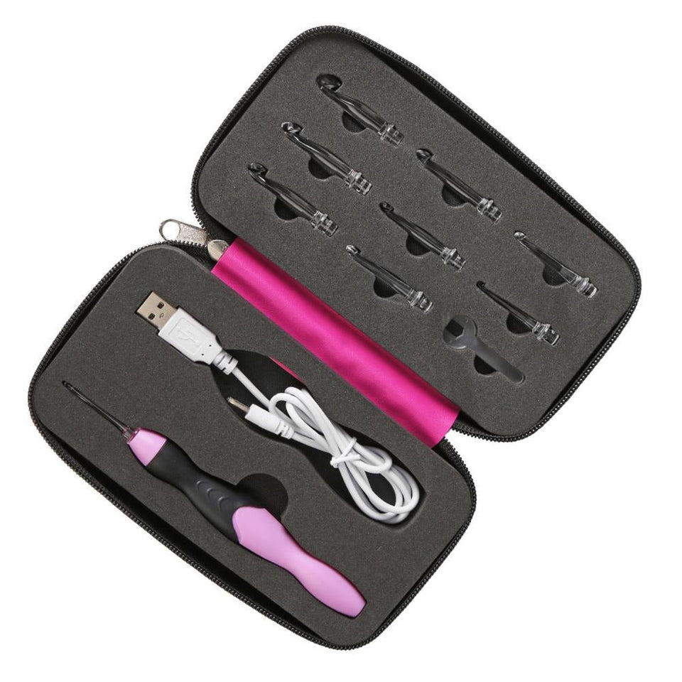 LED crochet set - Teje dónde, cuándo y cómo quieras - ClickBag