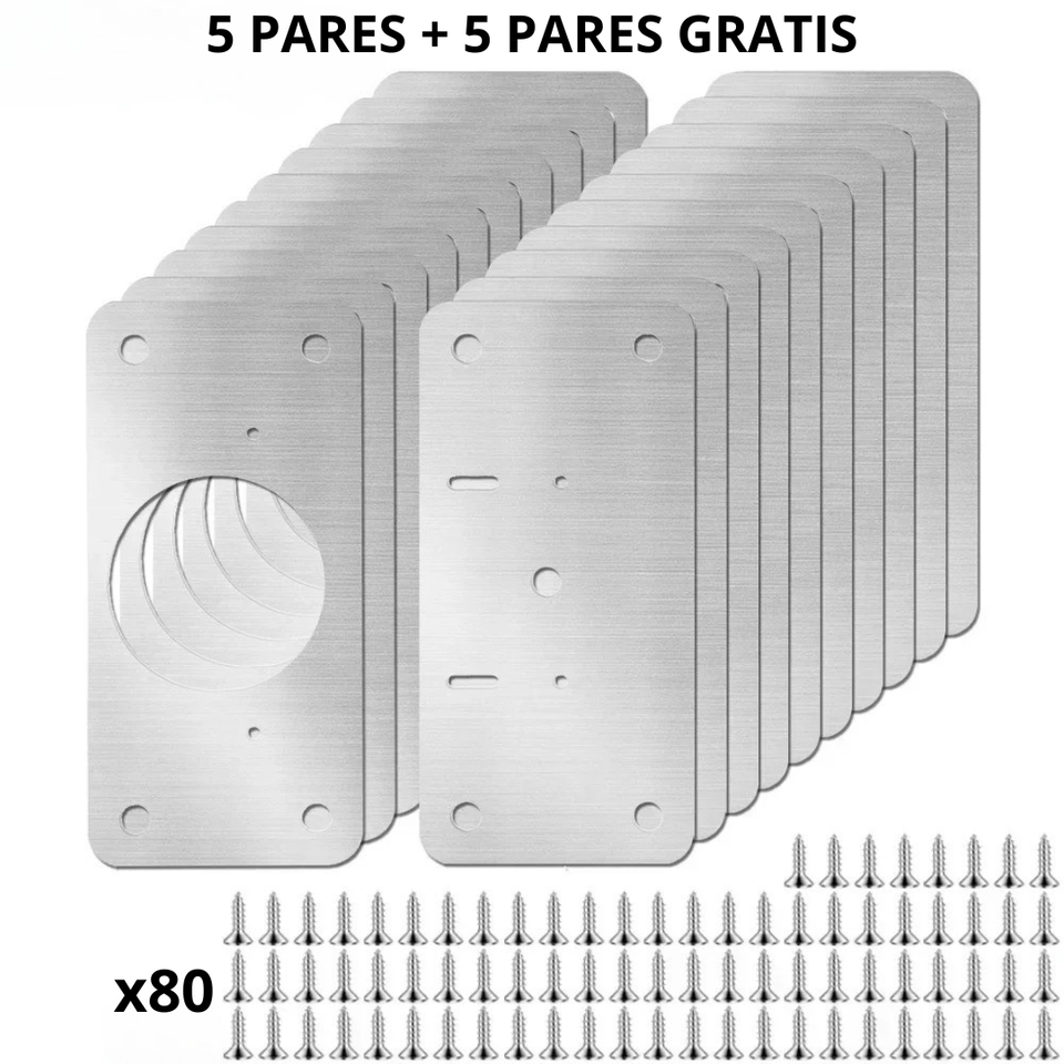 Placa de reparación de bisagras - Repara tus puertas fácilmente - ClickBag