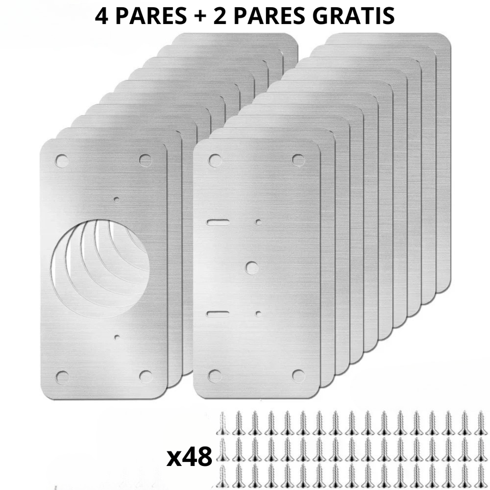 Placa de reparación de bisagras - Repara tus puertas fácilmente - ClickBag