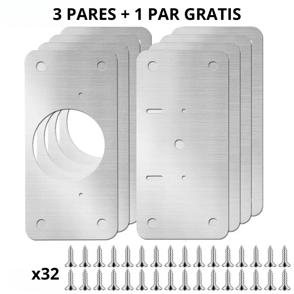 Placa de reparación de bisagras - Repara tus puertas fácilmente - ClickBag