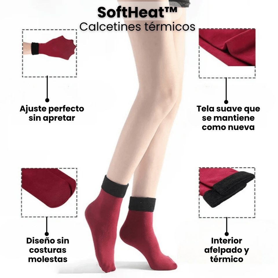 SoftHeat™ – Calcetines térmicos con felpa interior - ClickBag